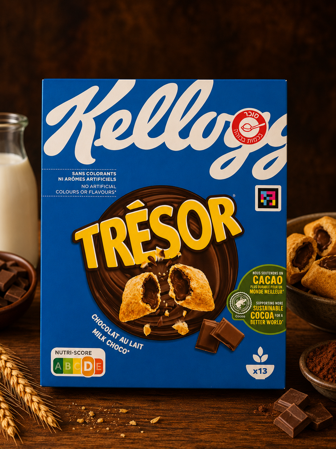 Céréales Kellogg’s Trésor fourrées au chocolat au lait — Comptoir Français TLV, Tel Aviv