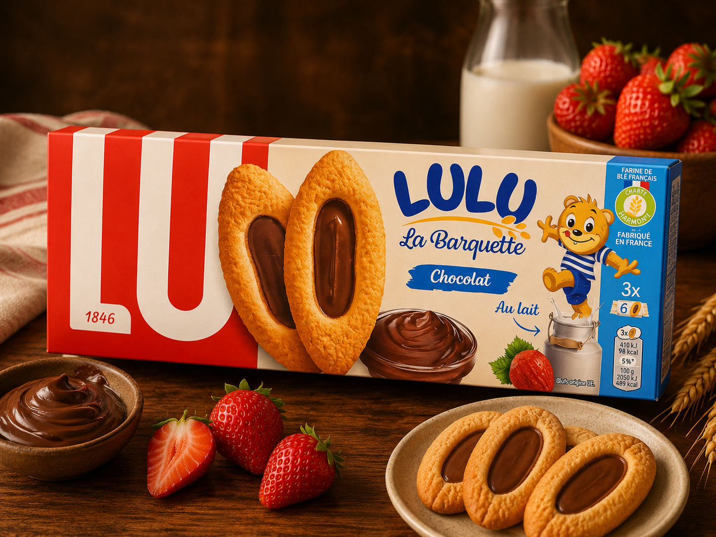 Barquettes LU Lulu fourrées au chocolat — Comptoir Français TLV, Tel Aviv