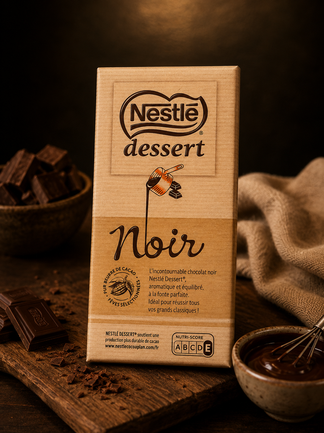 Tablette Nestlé Dessert chocolat noir à pâtisser — Comptoir Français TLV, Tel Aviv