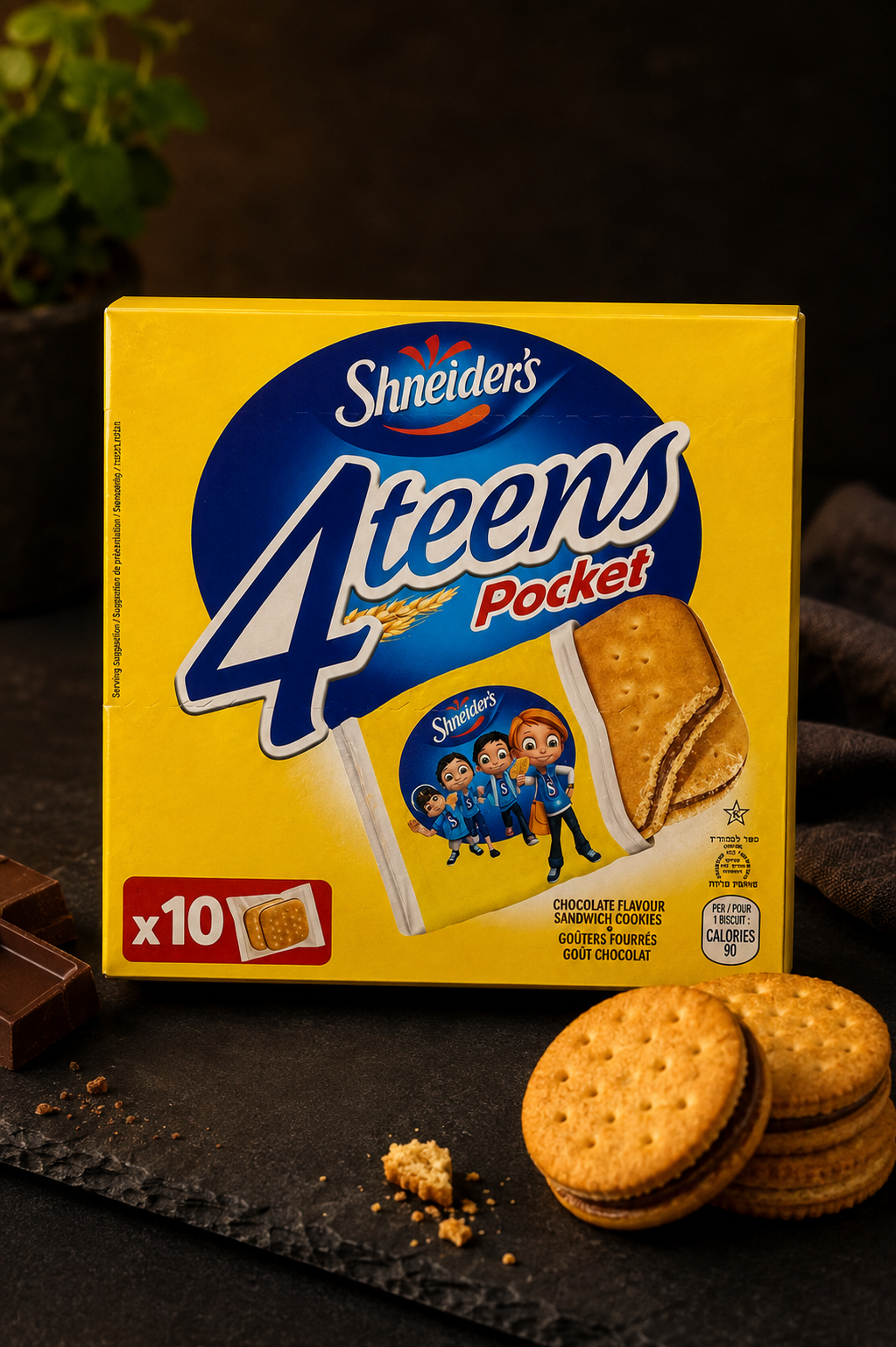 Gâteaux Shneiders 4Teens Pocket au chocolat — Comptoir Français TLV, Tel Aviv